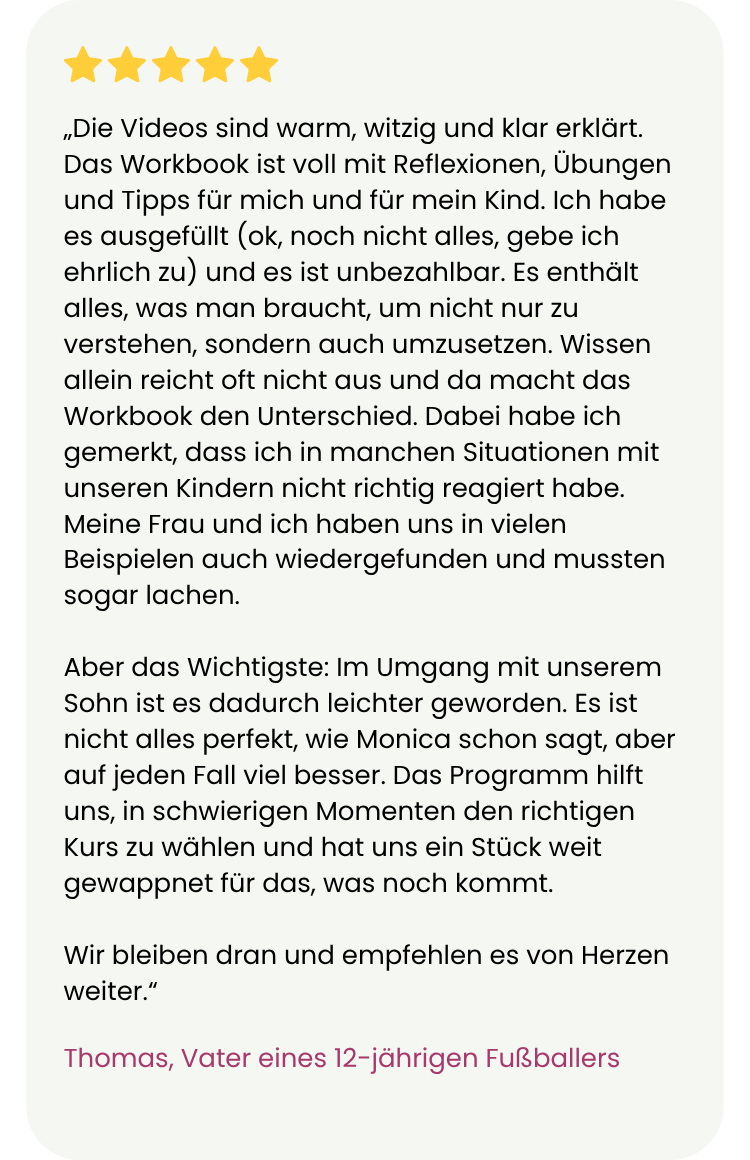 Kundenbewertung - Eltern im Sport - mobil 2